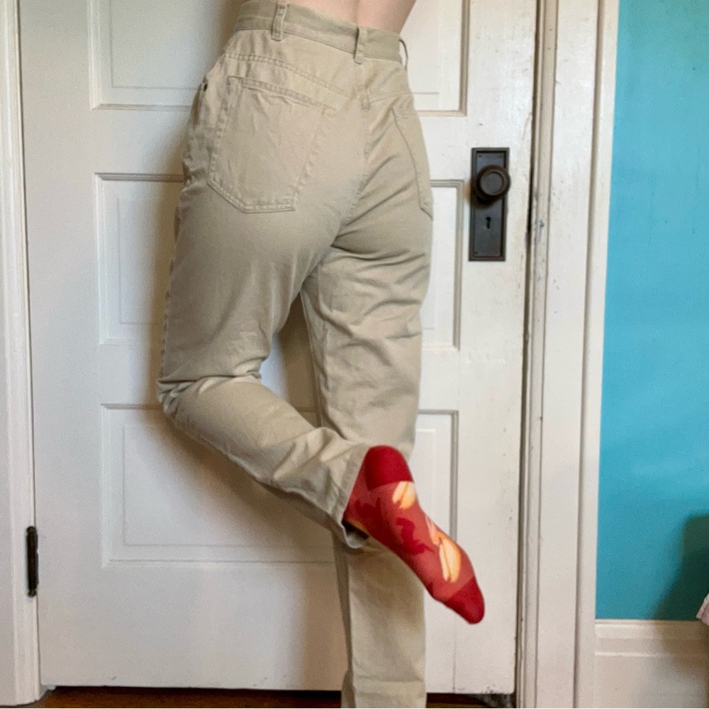Khaki Mom Jeans